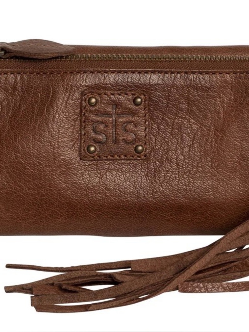 TAN  Leather Fringe Wallet by STS Ranchwear